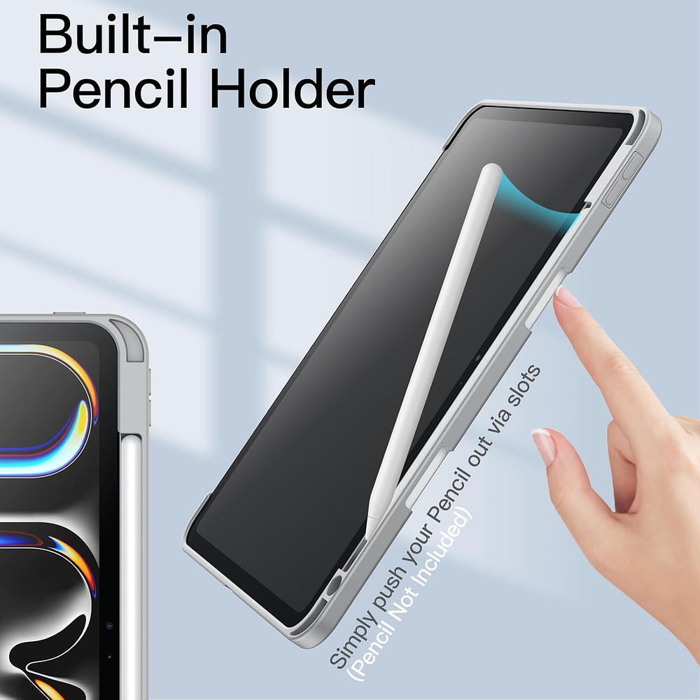 Smart Case Para Ipad Pro 11 M4 (2024) | M5 (2025) Clear 5