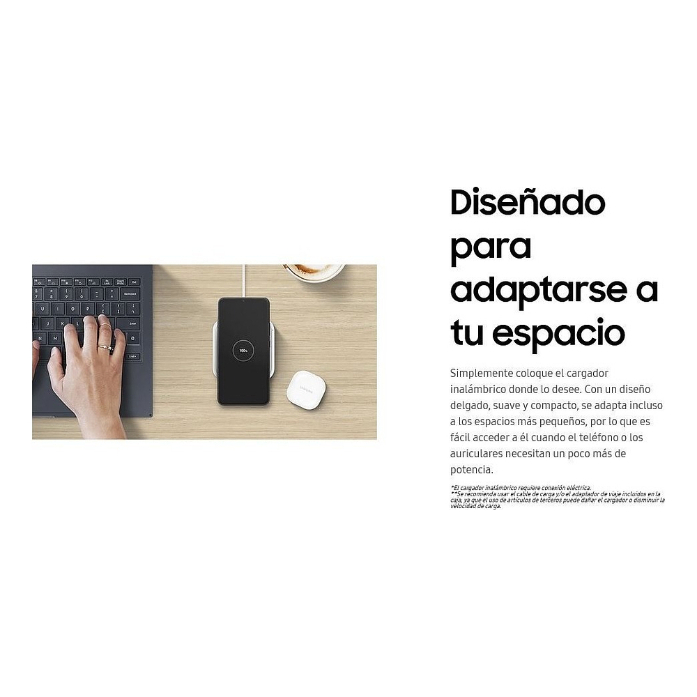 Cargador inalámbrico Samsung Super Fast Wireless Charger 15w Super Fast Galaxy Z Fold7 7