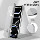 Smart Case Para Ipad Pro 11 M4 (2024) | M5 (2025) Clear 6