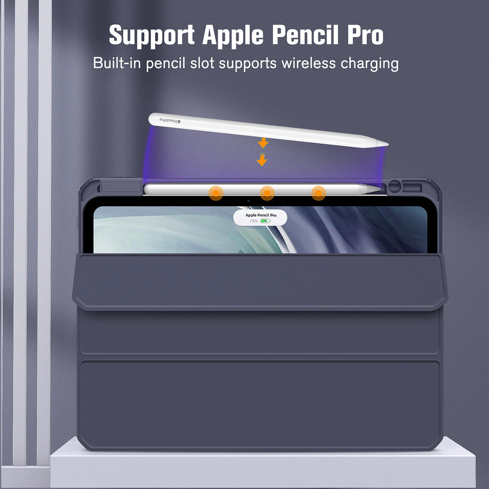 Smart Case Para Ipad Pro 11 M4 (2024) | M5 (2025) Clear 6