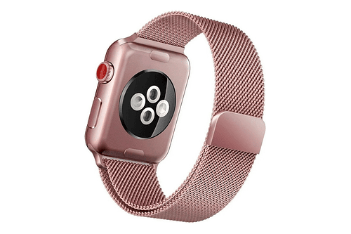 Correa De Acero X-doria Para Apple Watch Serie 11 42mm Rosa