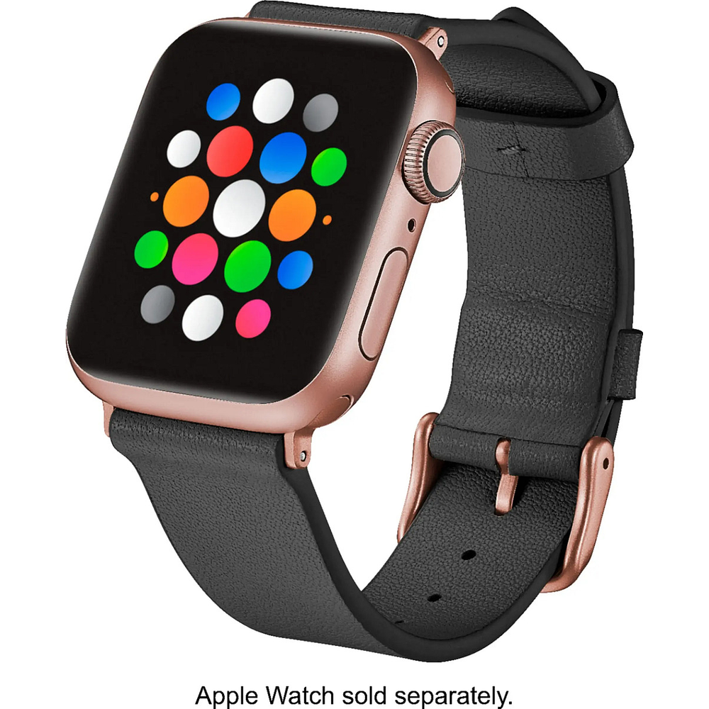 Correa De Cuero Platinum Para Apple Watch Serie 11 42mm 2