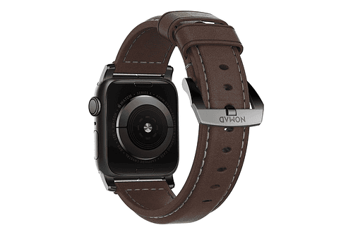 Correa De Cuero Nomad Para Apple Watch Serie 11 42mm Marrón