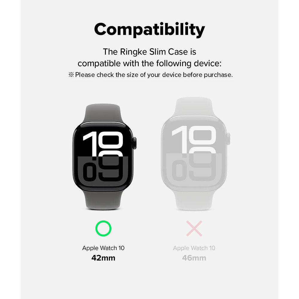 Case Ringke Slim 2-pack Para Apple Watch Serie 11 42mm 2