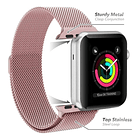 Correa De Acero X-doria Para Apple Watch Serie 11 42mm Rosa 6
