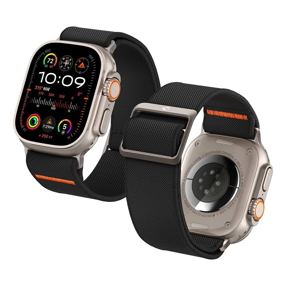 Correa Spigen Lite Ultra Para Apple Watch 11 46mm  Negro 1