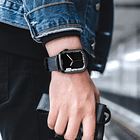 Correa Cuero Edimens Para Apple Watch Serie 11 46mm Azul 2