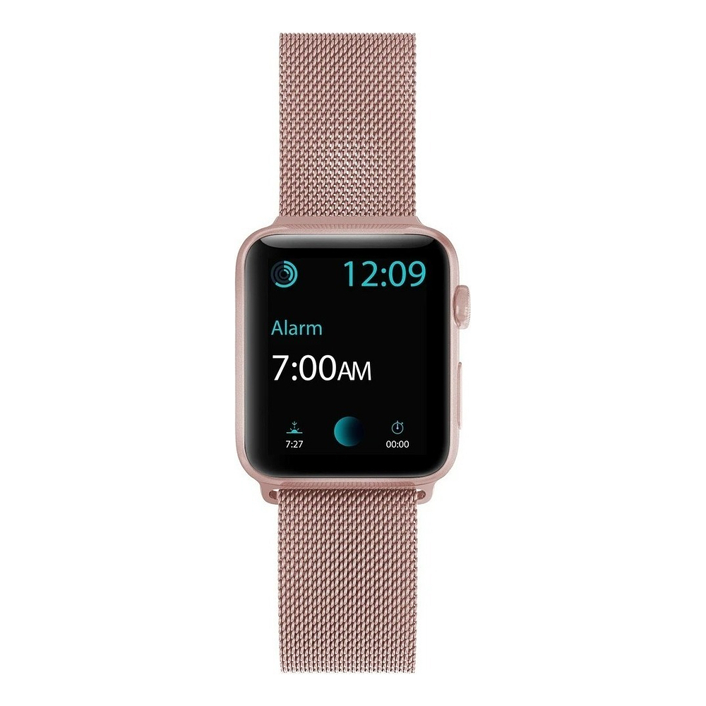 Correa De Acero X-doria Para Apple Watch Serie 11 42mm Rosa 7