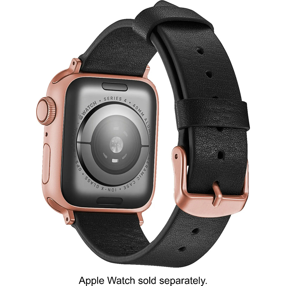 Correa De Cuero Platinum Para Apple Watch Serie 11 42mm 7