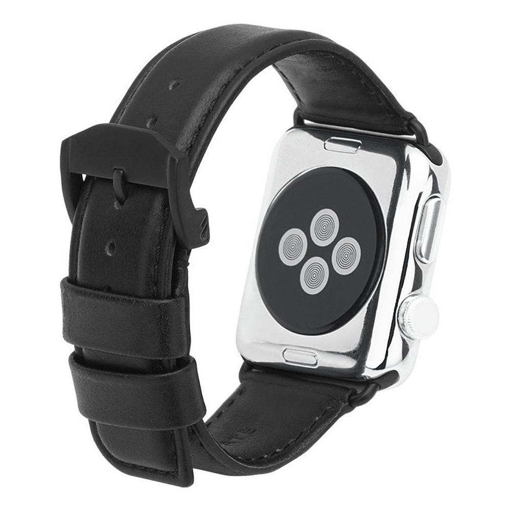 Correa Cuero Case Mate Para Apple Watch Serie 11 46mm Negro 4