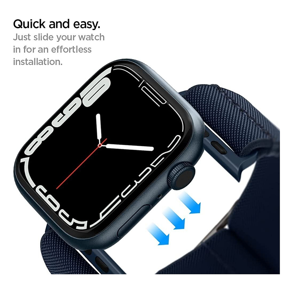 Correa De Nylon Spigen Para Apple Watch Serie 11 46mm Azul 5