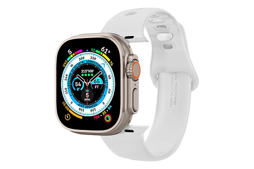 Correa Spigen Silicone Fit Para Apple Watch 11 46mm Blanco