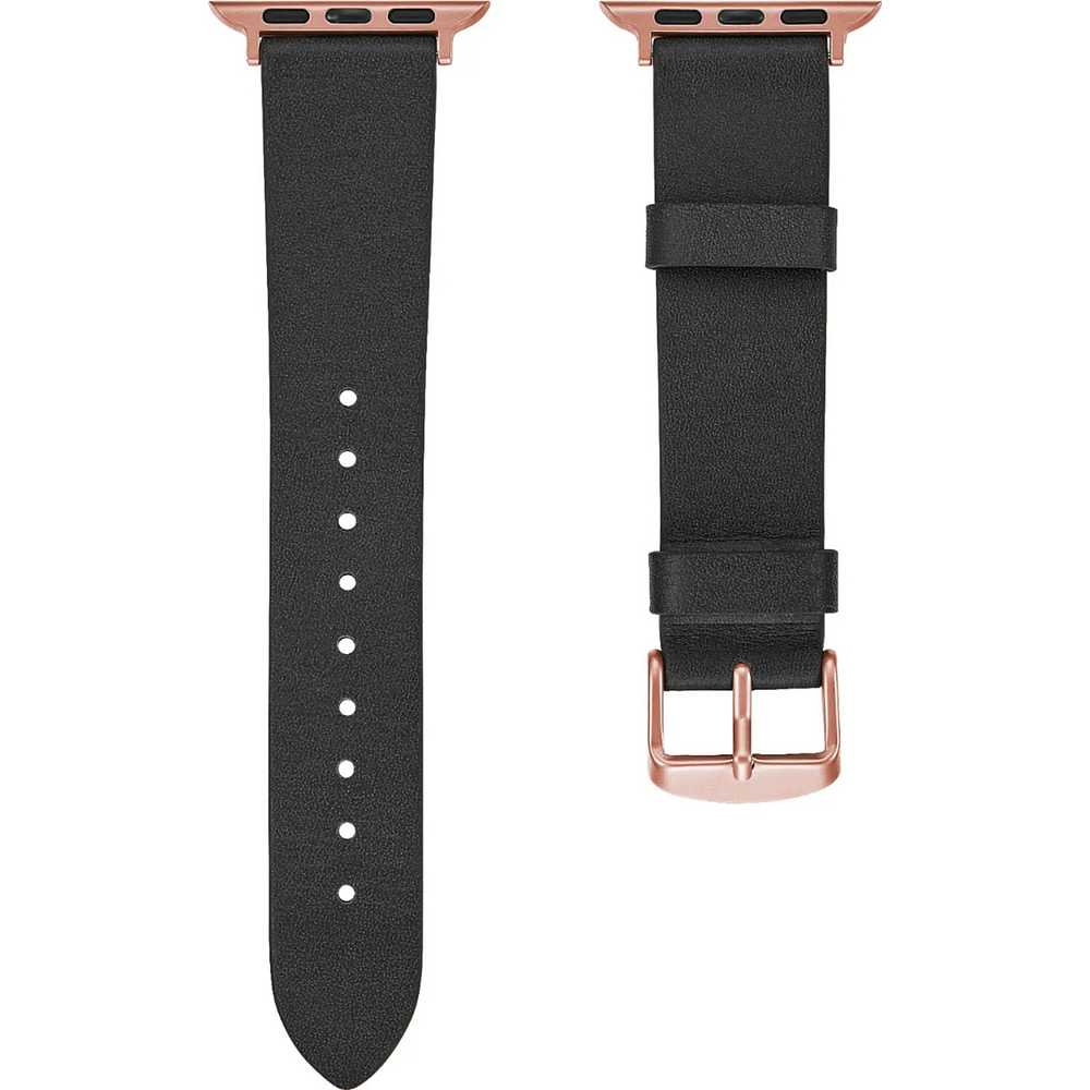 Correa De Cuero Platinum Para Apple Watch Serie 11 42mm 8