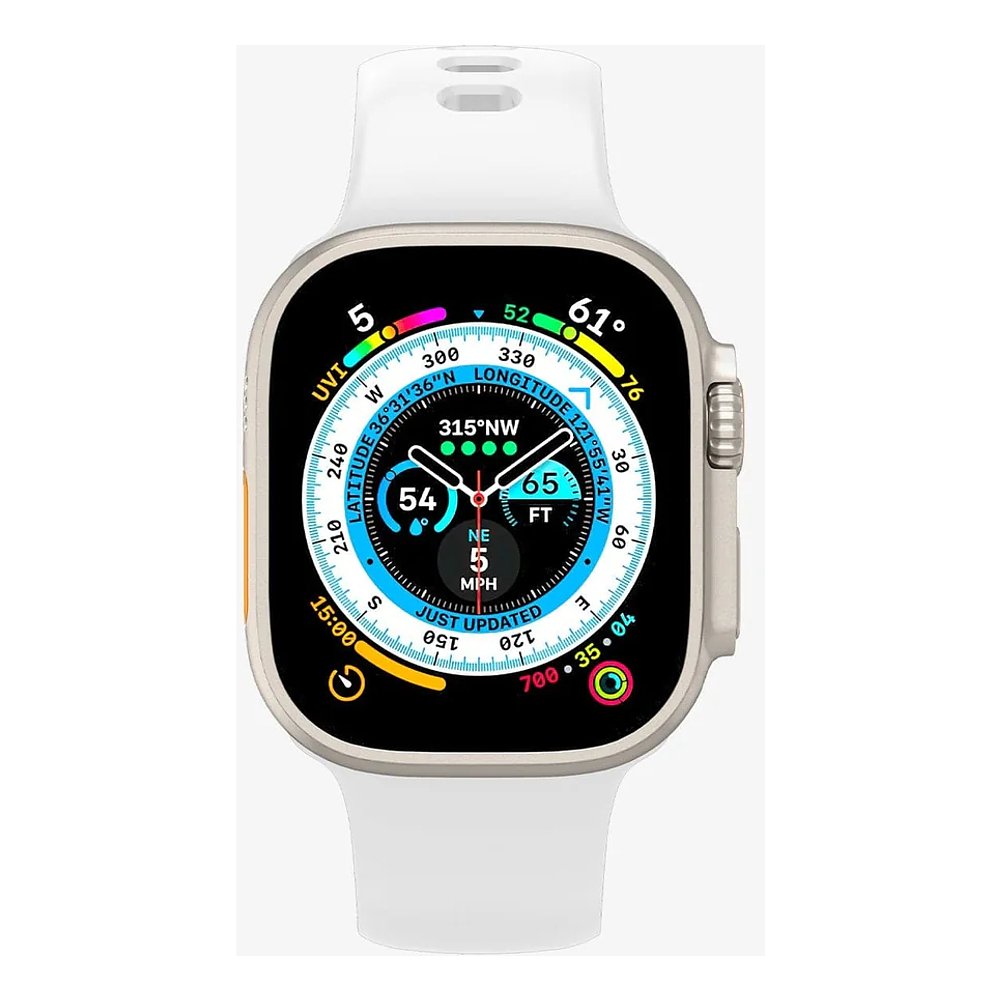Correa Spigen Silicone Fit Para Apple Watch 11 46mm Blanco 2