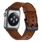 Correa Cuero Platinum Para Apple Watch Serie 11 46mm Papaya 1