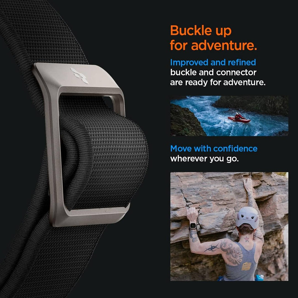 Correa Spigen Lite Ultra Para Apple Watch 11 46mm  Negro 4