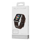 Correa Cuero Platinum Para Apple Watch Serie 11 46mm Borbón 4