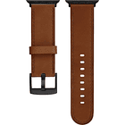 Correa Cuero Platinum Para Apple Watch Serie 11 46mm Papaya 2