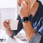 Correa Cuero Edimens Para Apple Watch Serie 11 46mm Azul 7