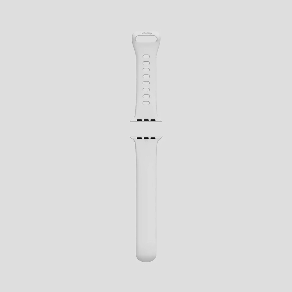 Correa Spigen Silicone Fit Para Apple Watch 11 46mm Blanco 5