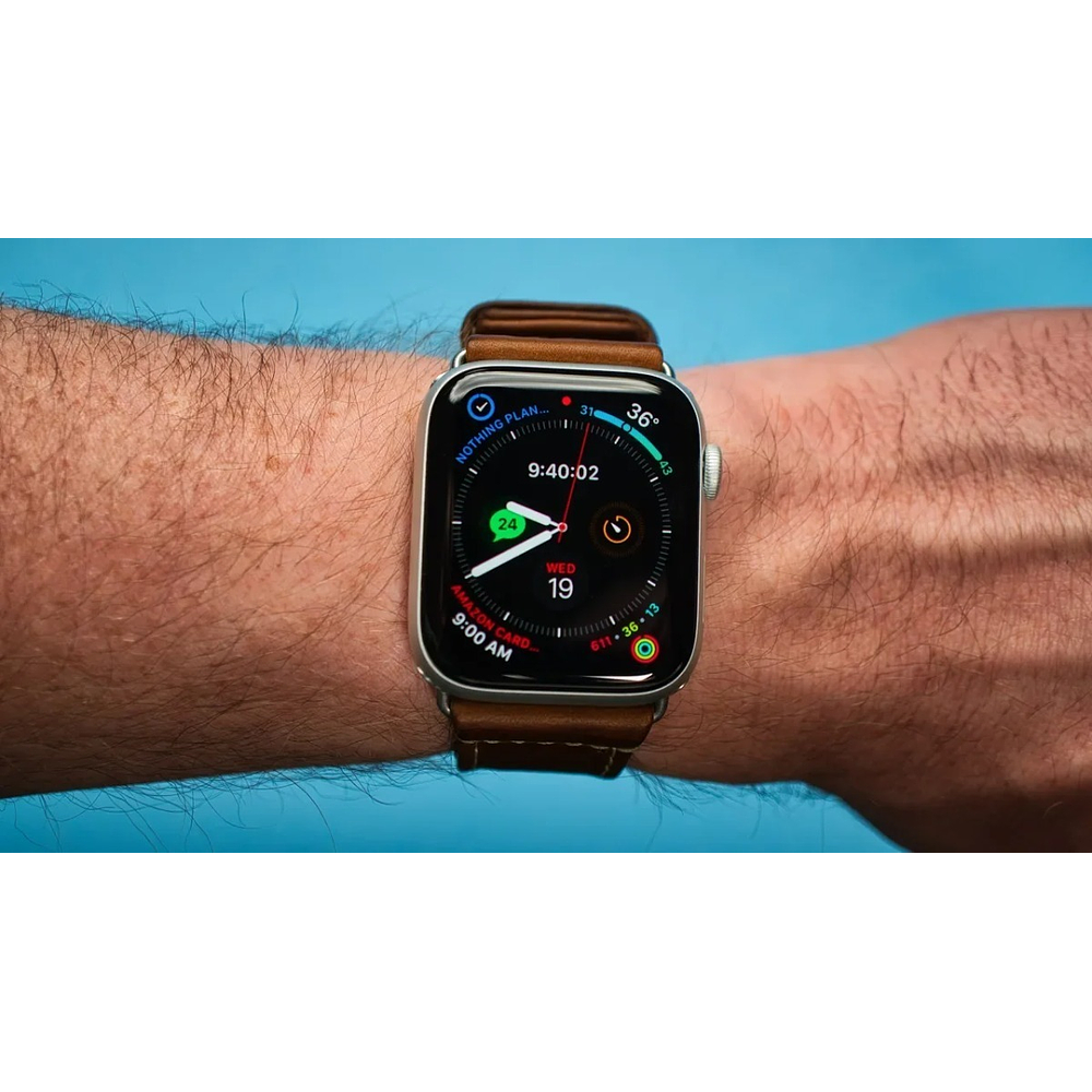 Correa Cuero Platinum Para Apple Watch Serie 11 46mm Papaya 4