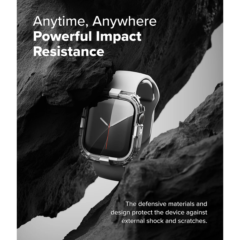 Case Ringke Fusion Bumper Para Apple Watch 11 46mm Clear 3