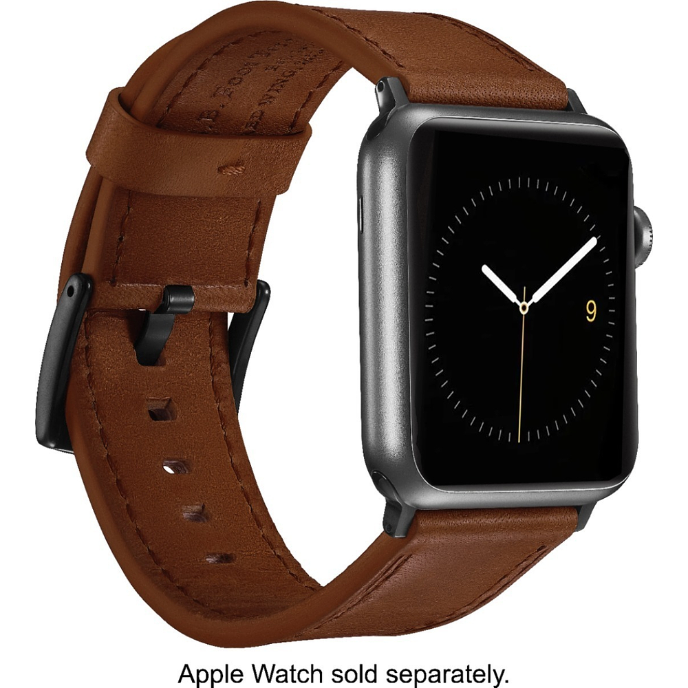 Correa Cuero Platinum Para Apple Watch Serie 11 46mm Papaya 6