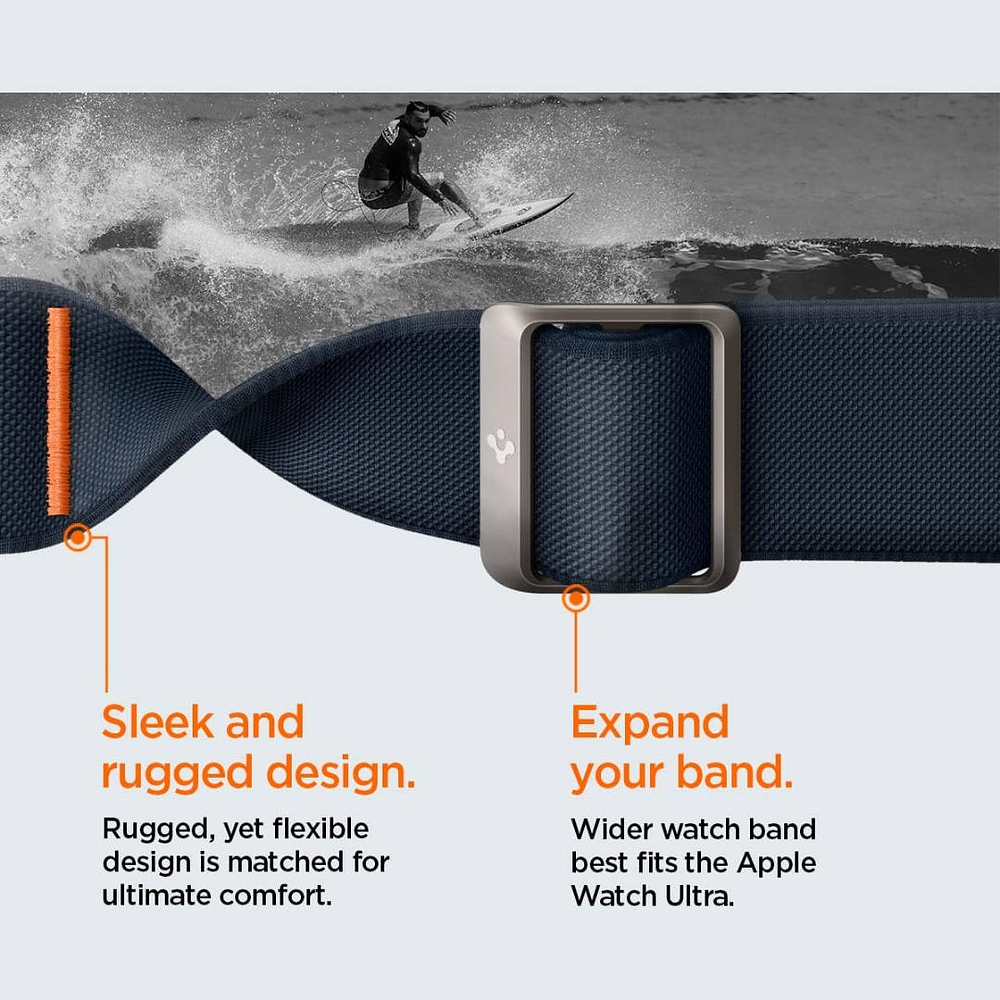 Correa Spigen Lite Ultra Para Apple Watch 11 46mm Navy 9