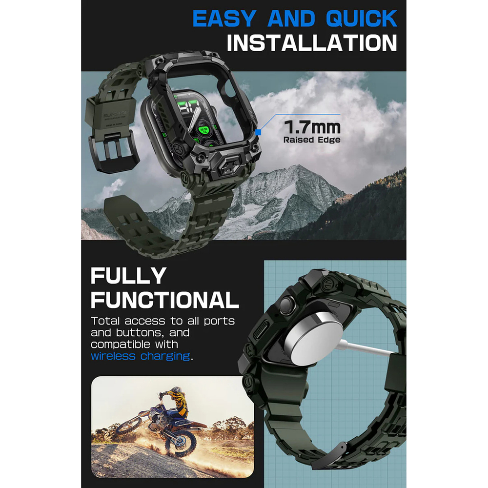 Case + Correa Supcase Ub Ore Para Apple Watch Serie 11 46mm 8