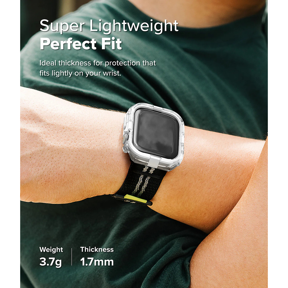 Case Ringke Fusion Bumper Para Apple Watch 11 46mm Clear 6