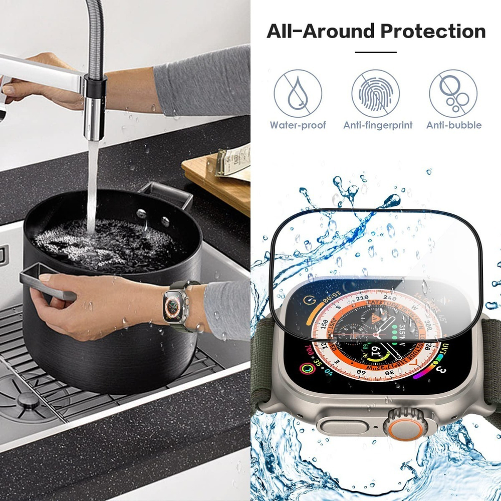 Mica Glass Suoman Para Apple Watch Ultra 49mm 3ra Gen 4pcs 5