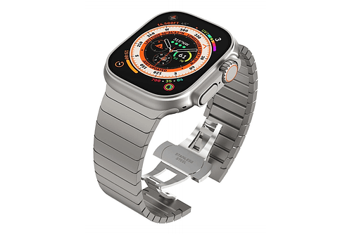 Correa De Acero Para Apple Watch Ultra 3ra Gen 49mm Flat