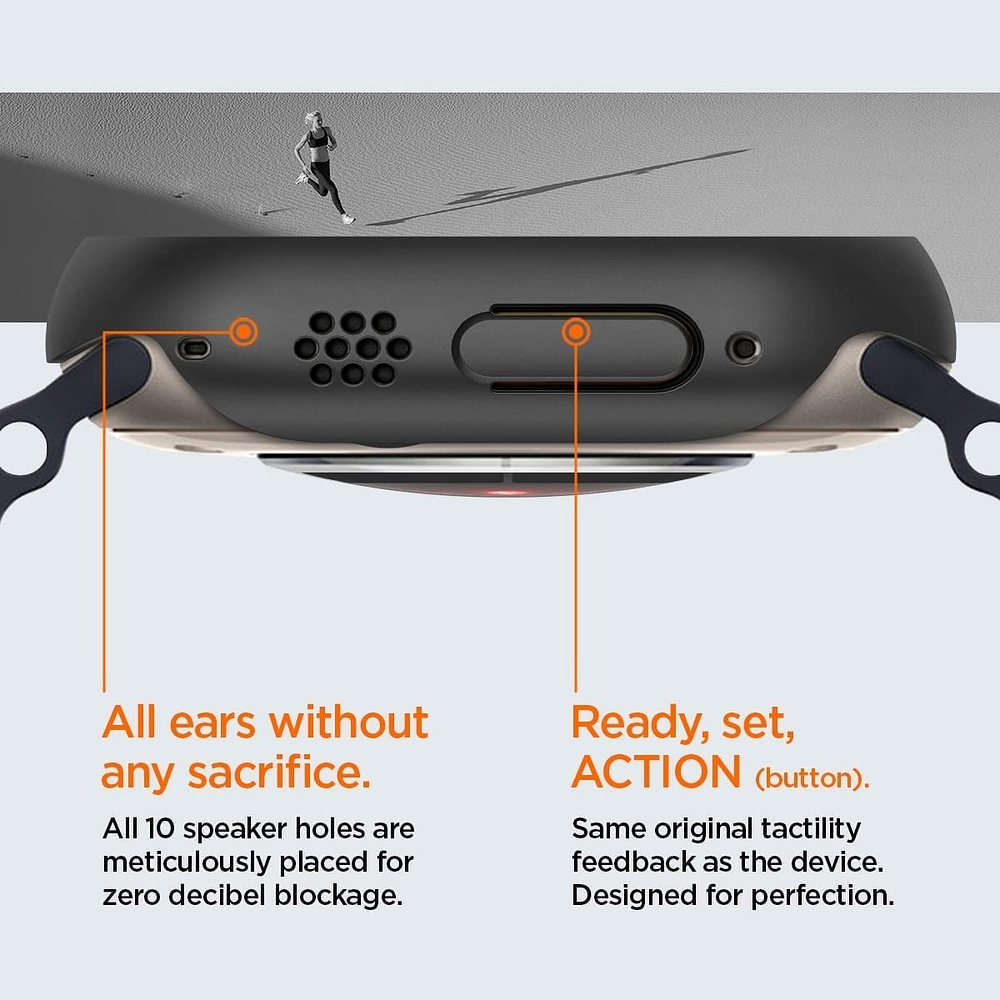 Case Spigen Thin Fit Para Apple Watch Ultra 3ra Gen 49mm Neg 6