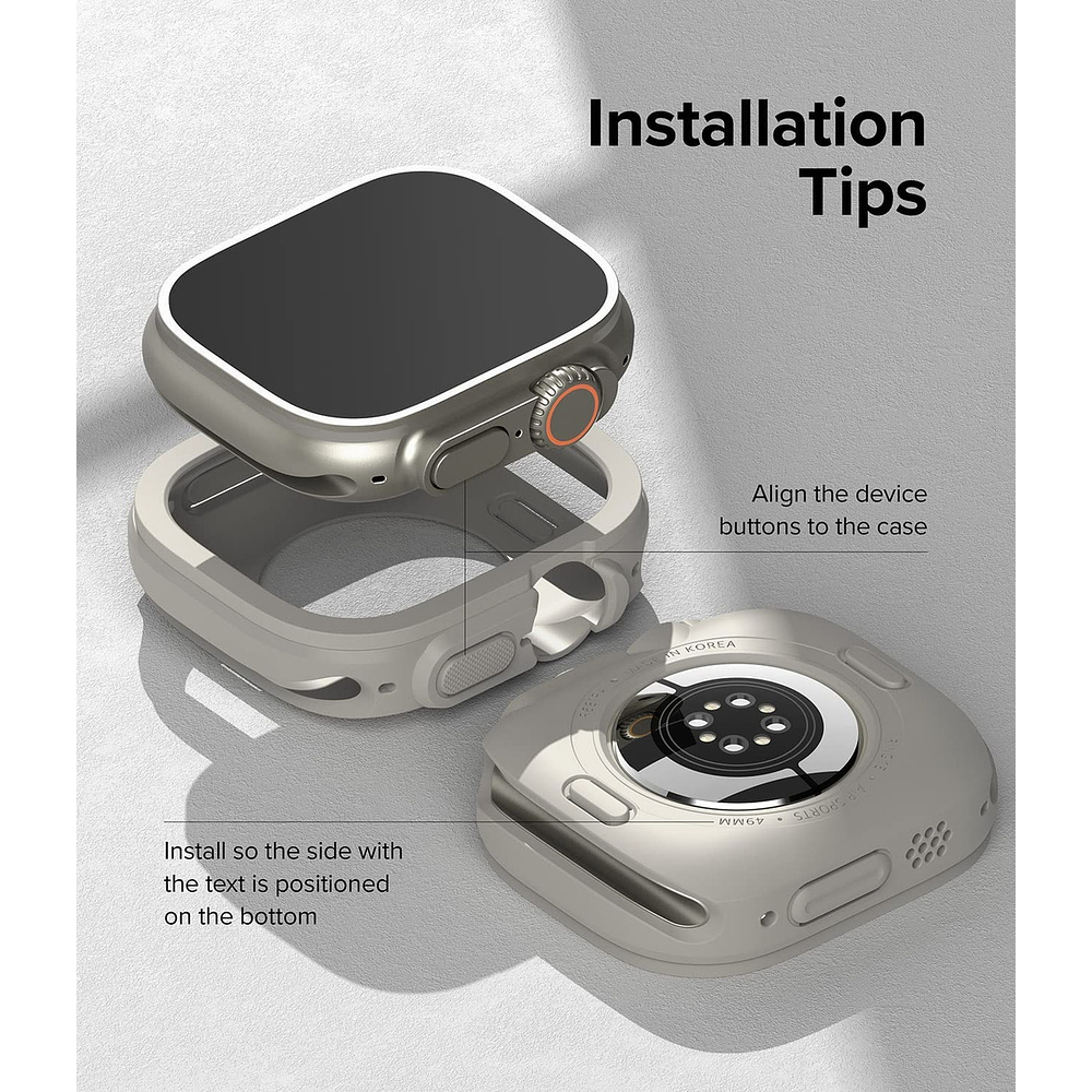 Case Ringke Air Para Apple Watch Ultra 3ra Gen 49mm Gray 4