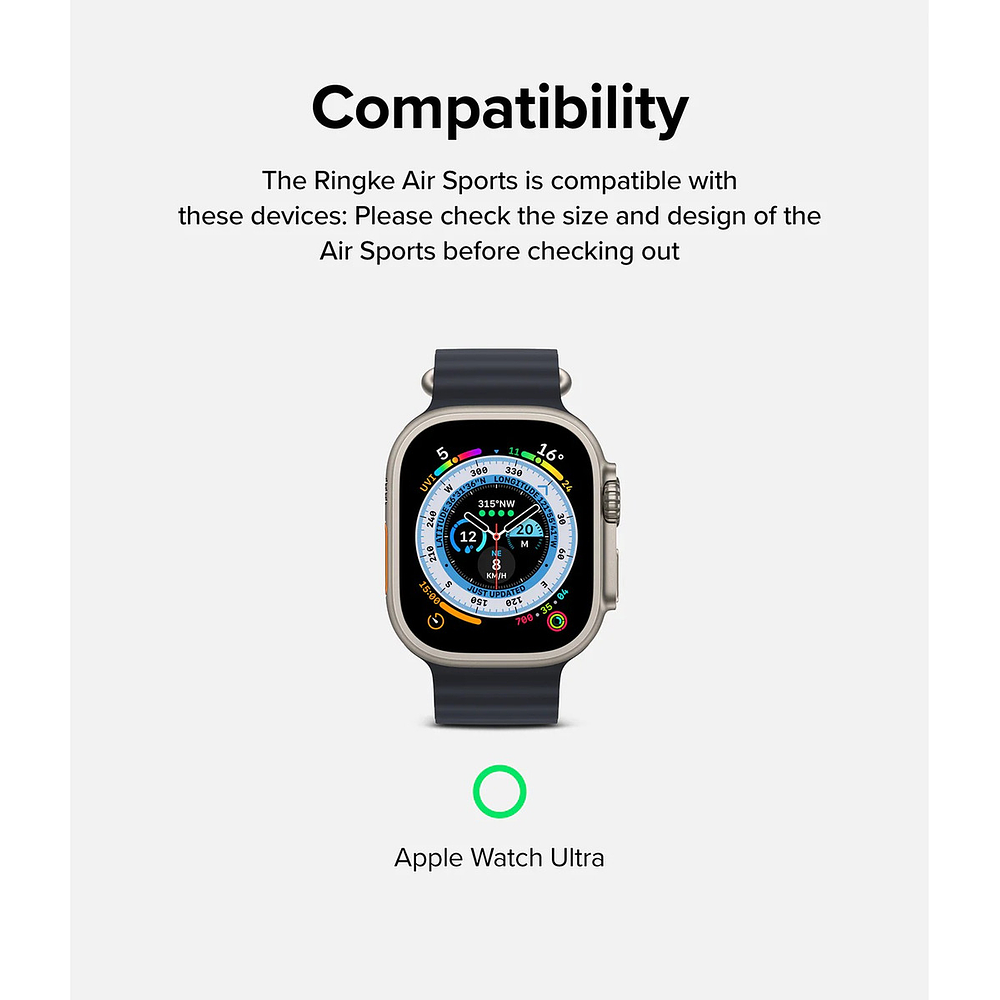 Case Ringke Air Para Apple Watch Ultra 3ra Gen 49mm Gray 5