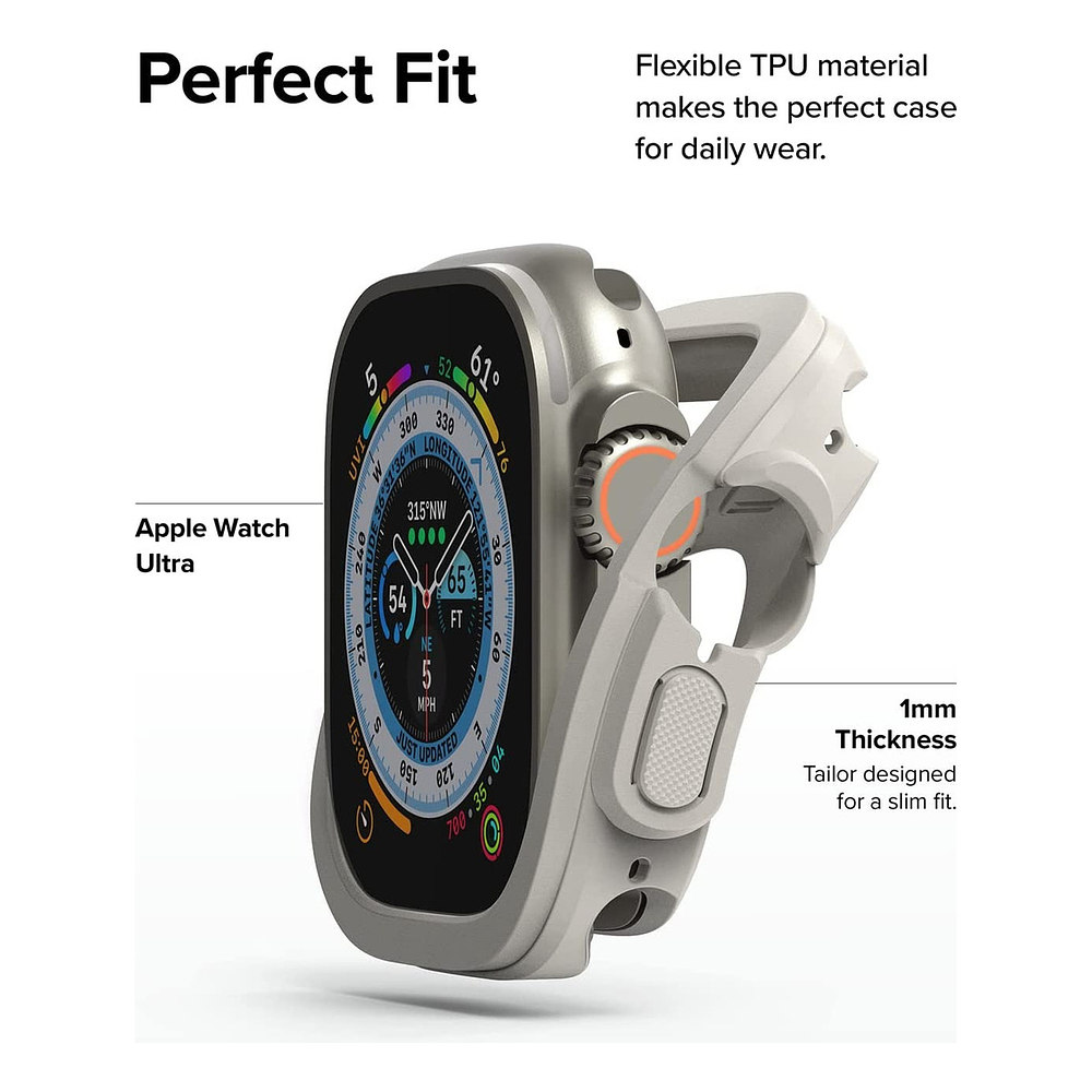 Case Ringke Air Para Apple Watch Ultra 3ra Gen 49mm Gray 7