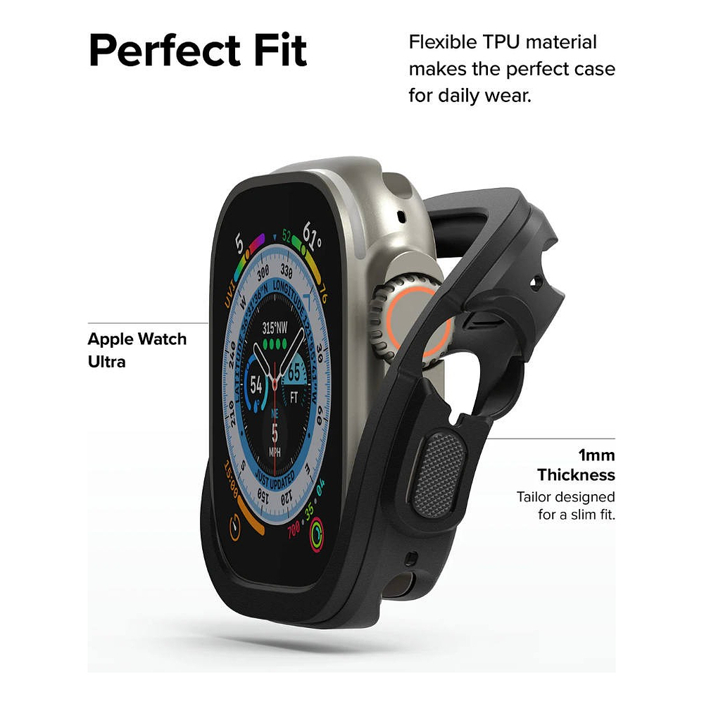 Case Ringke Air Para Apple Watch Ultra 3ra Gen 49mm Negro 3