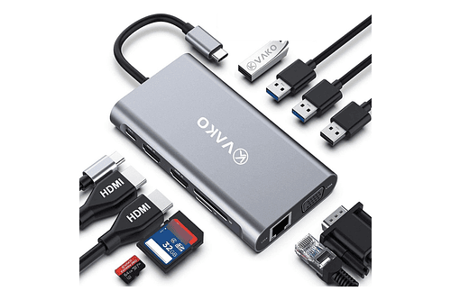 Adaptador Hub Vako 11en1 Usb C Hdmi Red Tab S11 Ultra X930