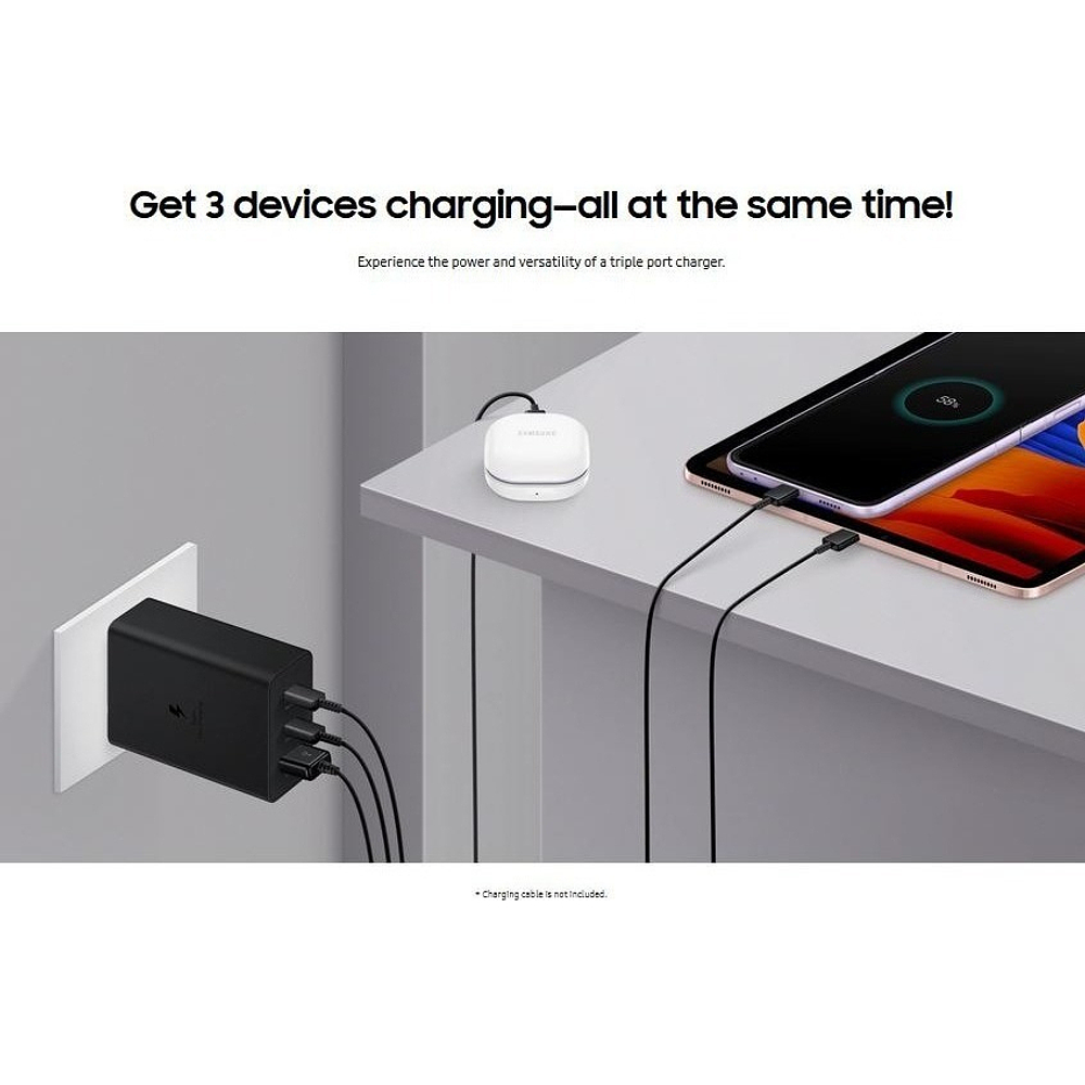 Samsung Cargador de Pared 65watts Para Galaxy Tab S11 Ultra X930 3