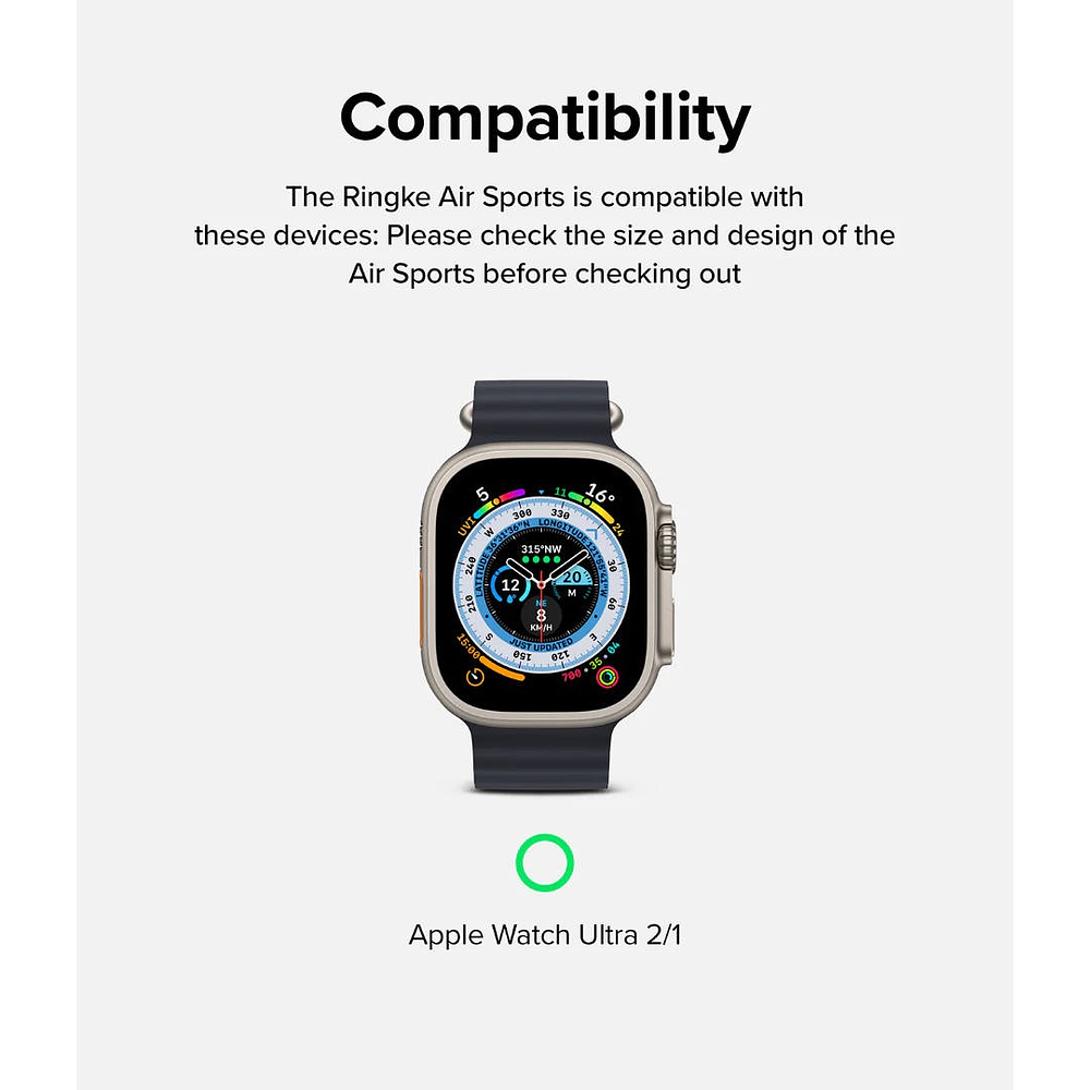 Case Ringke Air Para Apple Watch Ultra 3ra Gen 49mm Negro 8