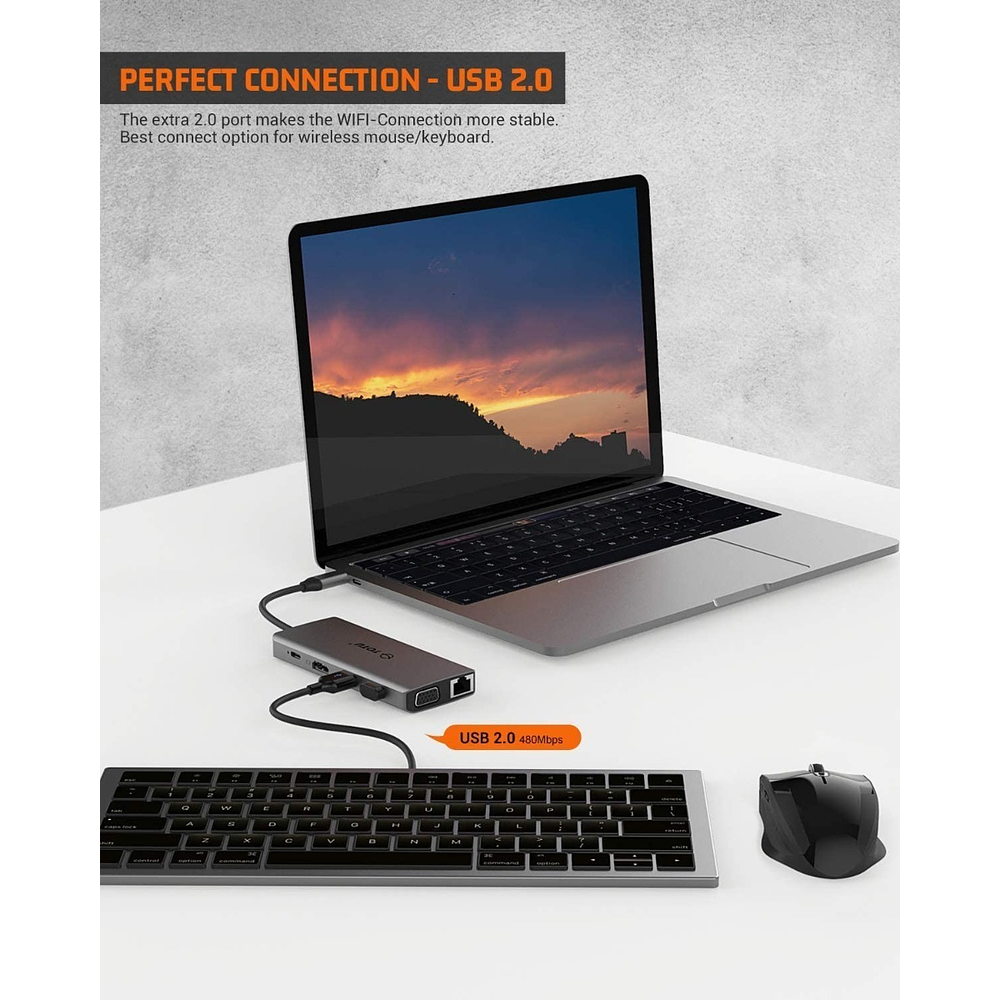 Adaptador Hub Totu Usb C Para Galaxy Tab S11 Ultra X930 X936 7