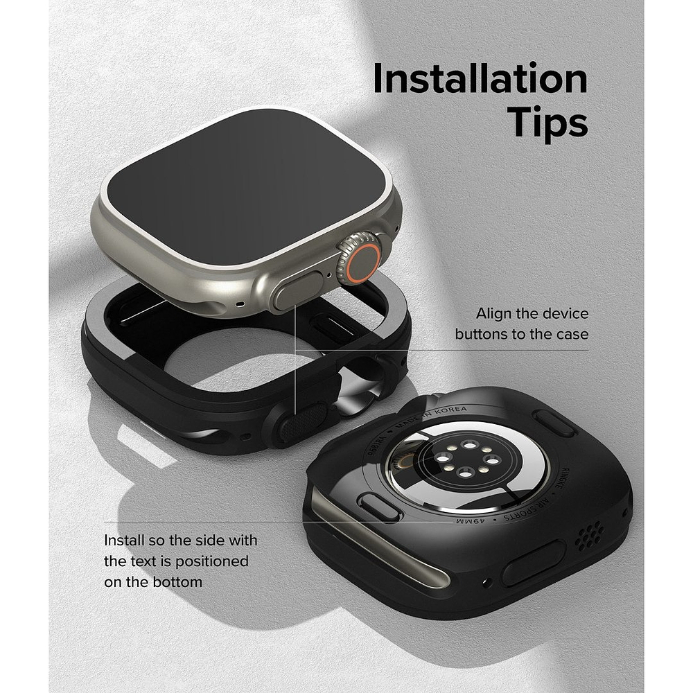 Case Ringke Air Para Apple Watch Ultra 3ra Gen 49mm Negro 10