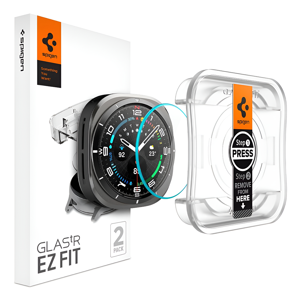 Mica D Vidrio Spigen Ezfit Para Galaxy Watch Ultra 2025 47mm 2pcs 1