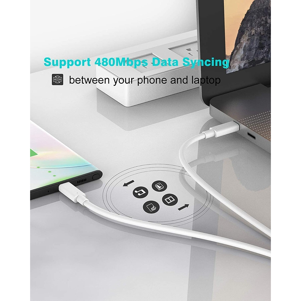 Cable Szpower 100w 2m Para Macbook Pro 14 M5 (2025) A3434 5