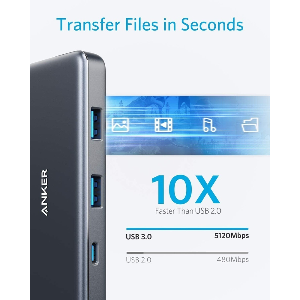 Anker Hub 7en1 Para Macbook Pro 14 M5 (2025) A3434 6