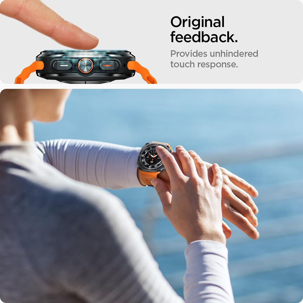 Mica D Vidrio Spigen Ezfit Para Galaxy Watch Ultra 2025 47mm 2pcs 5