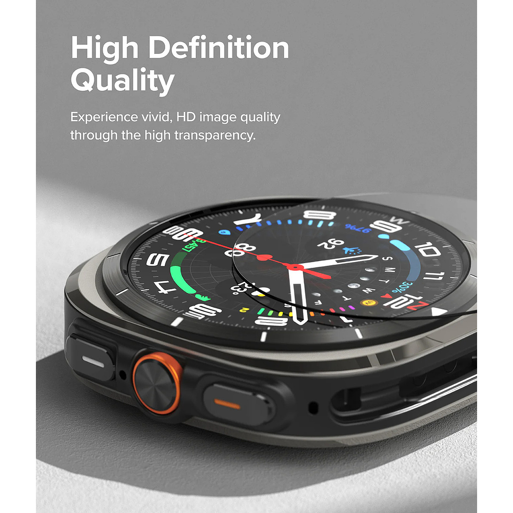 Mica De Vidrio Ringke Glass Para Galaxy Watch Ultra 2025 47mm 4pc 6