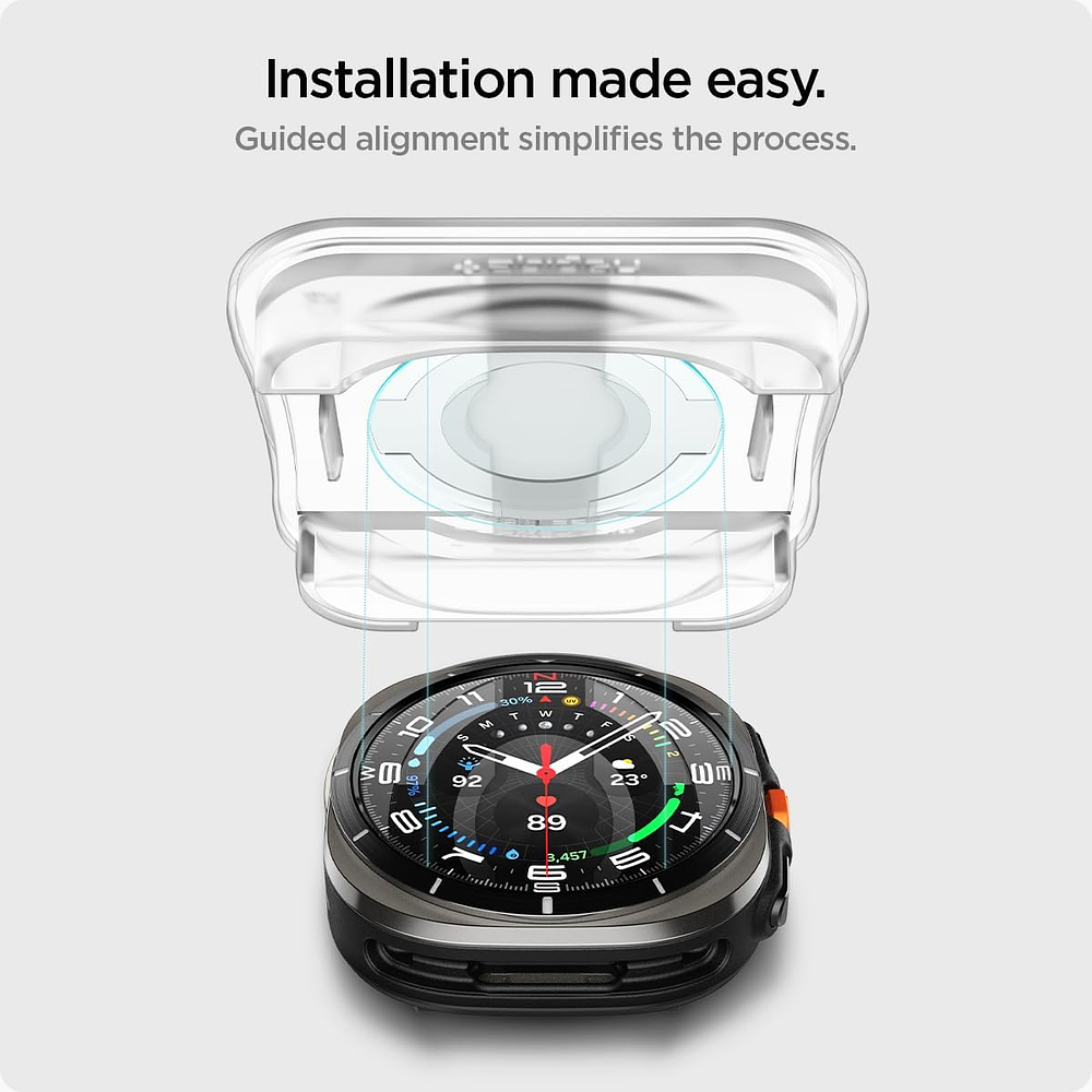 Mica D Vidrio Spigen Ezfit Para Galaxy Watch Ultra 2025 47mm 2pcs 7