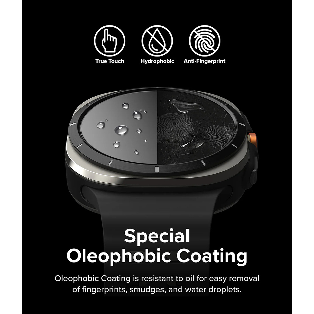 Mica De Vidrio Ringke Glass Para Galaxy Watch Ultra 2025 47mm 4pc 9