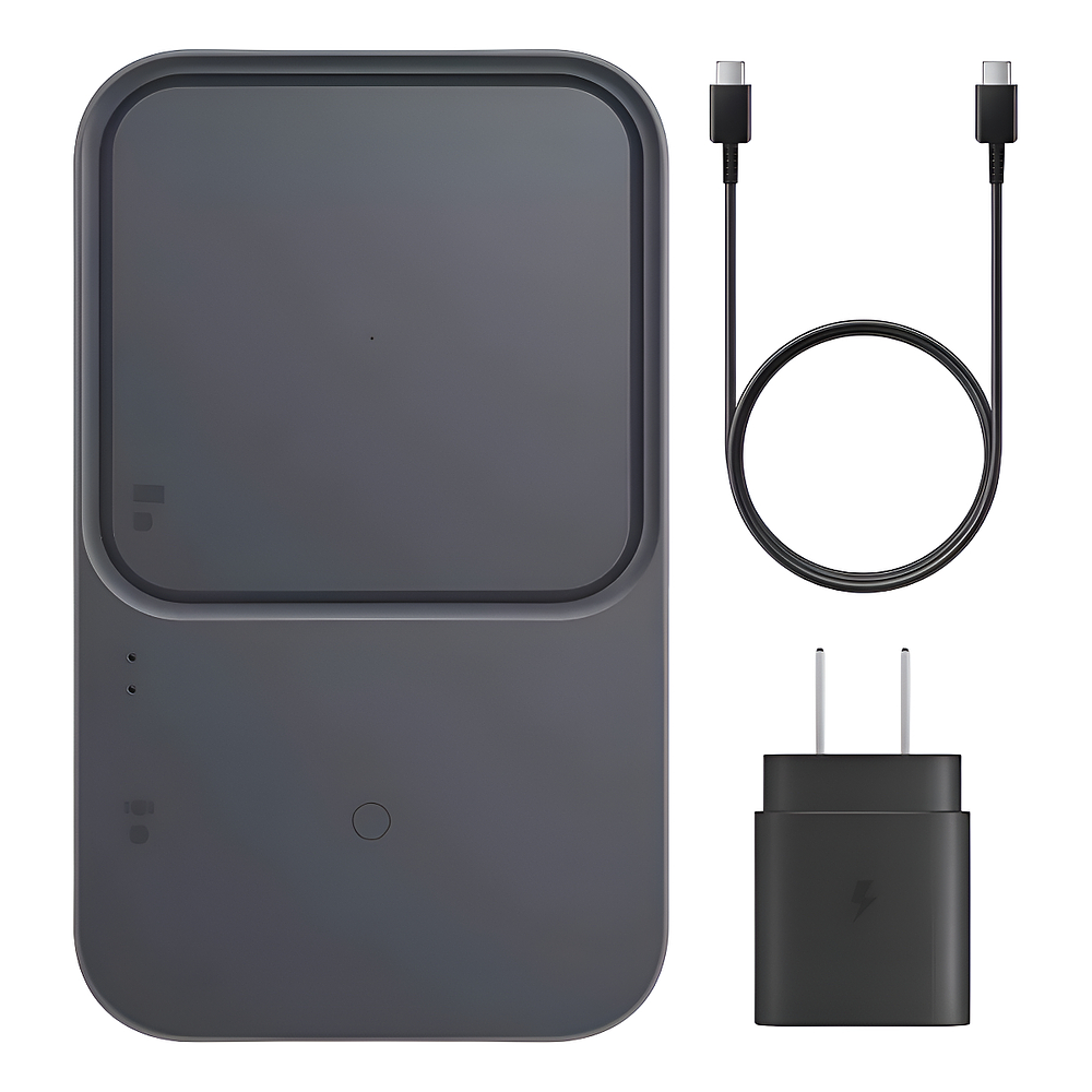 Cargador inalámbrico Samsung Super Fast Wireless Charger Duo 15w Galaxy Z Flip7 Fold7 1